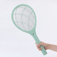 Raquette anti-moustiques électrique rechargeable avec lumière LED, grande maille à 3 couches, haute tension, pour la maison et l'extérieur, vente en gros en usine