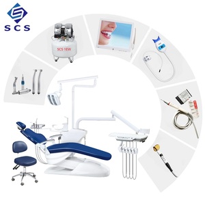 Fauteuil <span class=keywords><strong>dentaire</strong></span> complet avec pièces à main haute et basse vitesse, professionnel pour hôpitaux et cliniques - Product Image 1
