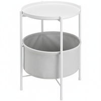 Vente directe usine Tables basses en fer forgé de luxe léger, Tables d'appoint de canapé, Tables de chevet simples, Rangement et organisation pour chambres