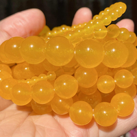 4/6/8/10/12mm pierre naturelle jaune Orange jaspe Quartz Jade Agate perles plaquées or pour la fabrication de bijoux résultats Bracelets DIY
