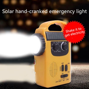 Custom Hand Crank Solar Radio Multi Band AM/FM/SW Portable Radio <b>LED</b> Flashlight Power Bank Outdoor Camping - Product Image 6