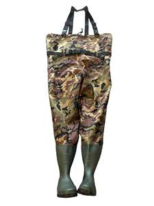 Combinaison en nylon, cuissardes en PVC, couleur verte, bottes légères - Product Image 1