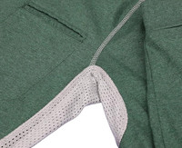 Chemises FR d'été respirantes à design ventilé, en jersey chiné 6oz, résistantes aux flammes, à manches longues, col rond, CAT 2, certifiées ASTM