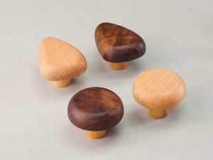 Vintage Style Wooden Knobs <b>Rustic</b> Handmade Solid Wood Furniture Knobs for Cabinets Cupboards Drawers <b>Wardrobes</b> - Product Image 3