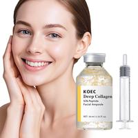 Ampoule intensive au collagène et aux peptides de soie KOEC, soin coréen anti-âge, raffermissant, hydratant et revitalisant pour la peau du visage.