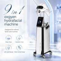 Appareil HydraFacial Portable Aqua Vertical 9-en-1 pour Nettoyage en Profondeur, Dermabrasion et Oxygénation des Pores