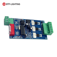 Contrôleur de décodeur pour bandes led, 3 canaux, vente en gros, dmx 512