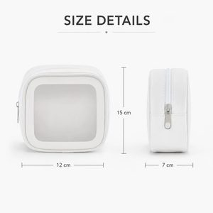 OEM ODM Frosted PVC <b>Makeup</b> Bag Custom Logo Waterproof Travel Toiletry Pouch Beauty <b>Storage</b> Wholesale Factory Supplier - Product Image 2
