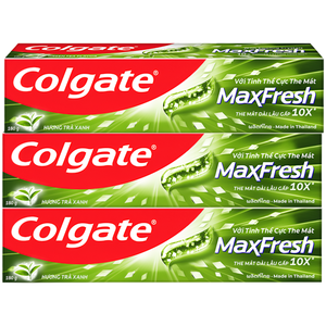 Pasta de Dientes Colgate MaxFresh Green Tea 180g y 225g, Refrescante, Blanqueadora, Paquete al por Mayor - Product Image 4