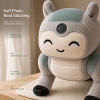 Peluche robot chien quadrupède personnalisée, jouet en peluche robot chien doux, animal en peluche OEM pour enfants et cadeaux