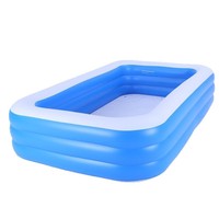 Großer aufblasbarer PVC-Pool für Familien Verdickter Kunststoff für den Heim-oder Außenbereich Baby-und Säuglings freundlich