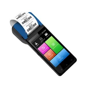 China fornecedor POS portátil 4G WIFI Android 8 Smart Mobile Pos Smart Terminal portátil com impressora GPS eletrônico POS máquina