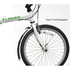 SUNNYWHEEL Foldride <b>Reflect</b> Foldable Quick Release Tool Free PA6 Material Bicycle Front and Rear Mudguard Fender - Product Image 2