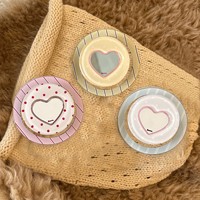 Support de téléphone portable magnétique Love Wave Point Mirror à forte adsorption pour support de bureau compatible