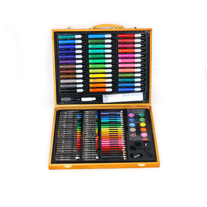 Juego de 208 Piezas de Material de Arte y Papelería para Niños, con Pinceles de Acuarela, Crayones, Pasteles al Óleo y Herramientas de Dibujo - Product Image 1