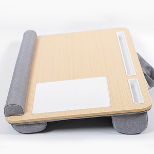 Bicheng Lazy Laptop <b>Desk</b> 55x37cm Portable Bamboo Gray Indoor Office <b>Desk</b> - Product Image 2