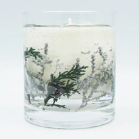 Jar Sea shell Jelly Candle Großhandel Personal isierte Duft Gel Wachs Glas Home Decoration Kunst Kerze Soja Wachs Säule