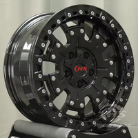 Jantes forgées noires tout-terrain 17 18 pouces 5*127 Beadlock pour Jeep Wrangler