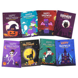 4 Packs/8 Packs Livre d'activité de <span class=keywords><strong>dessin</strong></span> à colorier personnalisé pour enfants Halloween Noël Pâques Saint-Valentin Party Arts Supplies - Product Image 1