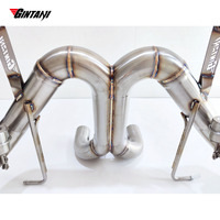 Système d'échappement complet en acier inoxydable avec soupapes et bouclier thermique GINTANI pour Lamborghini Aventador LP700-4 V12 6.5L (2011 et plus)