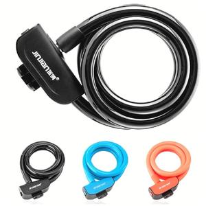 Candado para Bicicleta Jinjian, Cable de Acero de 12x1200mm, Antirrobo, Portátil, para Bicicleta de Montaña - Product Image 1