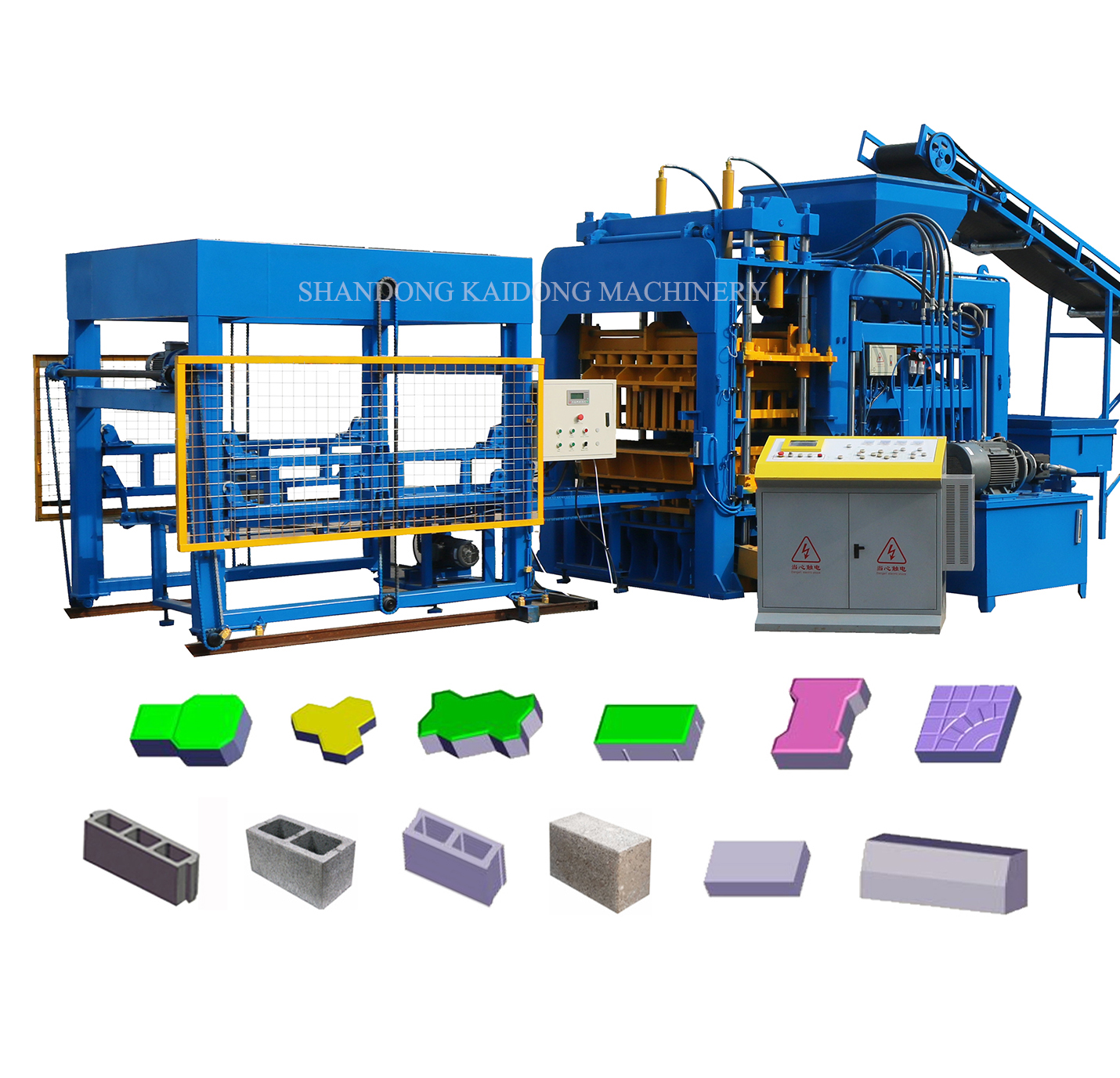 Немецкая конструкция, стандарт CE, полностью автоматическая машина для производства бетонного цемента и мощения блоков на Ближнем Востоке