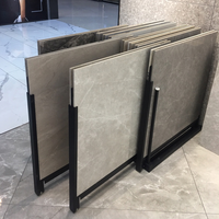 Présentoir pliable sur mesure de 2 mm en granit, marbre et céramique, écologique, avec logo, pour salle d'exposition