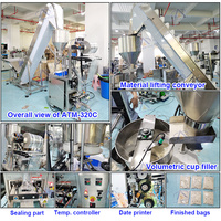 Machine de remplissage et d'emballage volumétrique automatique multifonctionnelle pour sachets de céréales, café, graines de tournesol, sucre, riz, snacks, sel