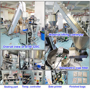 Taza volumétrica automática multifuncional, relleno <span class=keywords><strong>de</strong></span> alimentos, granos/<span class=keywords><strong>café</strong></span>/semillas <span class=keywords><strong>de</strong></span> girasol/Azúcar/arroz/aperitivo/máquina empacadora <span class=keywords><strong>de</strong></span> bolsitas <span class=keywords><strong>de</strong></span> sal - Product Image 3