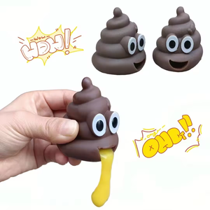 Jouet à presser <span class=keywords><strong>en</strong></span> <span class=keywords><strong>plastique</strong></span> drôle nouveauté vomi de décompression pour caca de jaune d'oeuf pour la tranche d'âge de 5 à 7 ans - Product Image 5