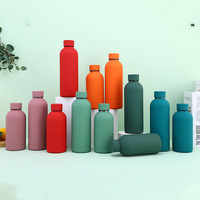 Botella de Agua de Acero Inoxidable OEM/ODM con Logotipo Grabado por Láser, Termo de Doble Pared para Gimnasio, Senderismo y Escalada