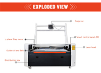 PMI Chaussure Supérieure Laser Cutter Cuir Supérieur Laser Machine De Découpe Projecteur Position pour Bois Papier Prend En Charge LAS DST DXF Graphique