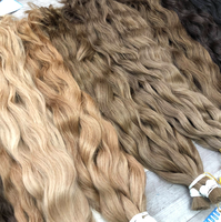 Lots en gros de mèches ondulées 100 % cheveux humains vietnamiens, extensions capillaires de différentes couleurs, cheveux humains afro crépus en gros