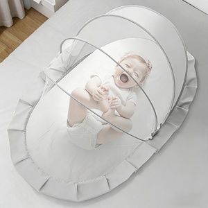 Mosquitera Plegable Portátil para Cuna <span class=keywords><strong>de</strong></span> Bebé 2026, Lana/Seda 400TC, Uso <span class=keywords><strong>de</strong></span> Verano - Product Image 6