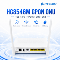 HG8546M ONU 1GE 3FE 1POTS USB WiFi GPON ONT EG8141A5 FTTH Router Jaringan Optik Fiber