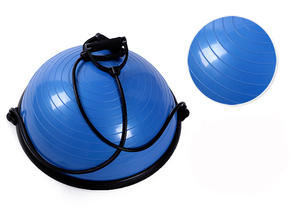 Anti Slip Exercise Core Training Half Yoga Balance Ball Balance <strong>Trainer</strong> With Straps <strong>Pump</strong> - Product Image 6