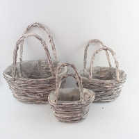 Panier en mousse naturelle, jardinières suspendues en rotin, légères, kits de pots de fleurs de jardin d'extérieur pour plantes vertes
