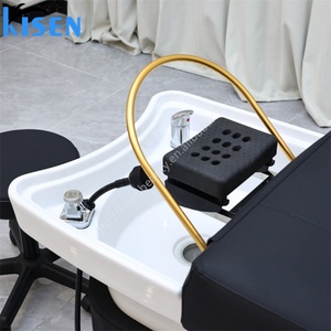 KISEN Lit de lavage de cheveux style thaïlandais en acier inoxydable avec circulation d'eau pour lavage et massage des cheveux – Vente chaude - Product Image 2