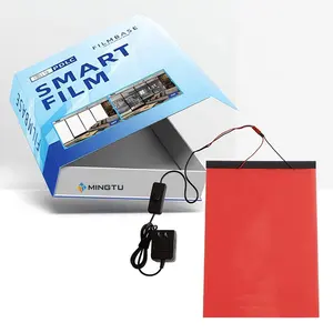 Mingtu gran oferta autoadhesivo eléctrico Control remoto fábrica ventana tinte vidrio película inteligente para vidrio pldc película inteligente