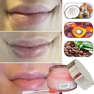 Nuovo arrivo vitamina e idratante riparatore rosa lipmask,private label cura delle labbra idratante collagene cherry lip sleeping mask