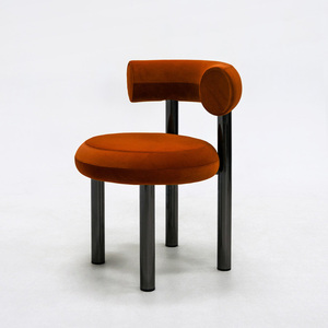 Chaises de salle à manger de luxe modernes, forme ronde, pour restaurant, appartement, maison, sièges de loisirs, sièges de dîner pour loft - Product Image 3