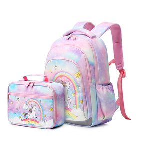 Zaino <span class=keywords><strong>unicorno</strong></span> 2024 <span class=keywords><strong>borsa</strong></span> da scuola per ragazze riciclata impermeabile Set zainetto per bambini zaino per zaino - Product Image 1