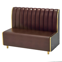 Tables de restaurant modernes en cuir et marbre, banquette carrée, canapé, mobilier de café, ensemble table et chaises pour salle à manger commerciale