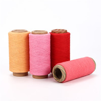 Colorful Eco-Friendly Recycled Cotton/Polyester Blended Open End Knitting Yarn for Socks and Towel Fabric