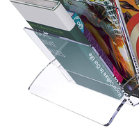 Présentoir de Table en plexiglas pour salons professionnels, présentoir de journaux, Catalogue de brochures en acrylique, support de magazines en acrylique