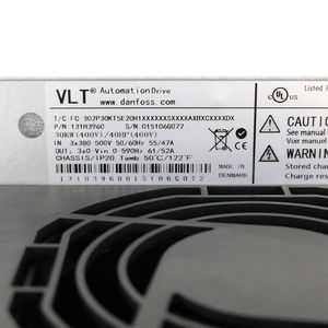 Variateur de fréquence Dan Foss 131H3960 VLT AutomationDrive FC-302 30kW/40HP, 380-500V triphasé, 65A, IP20, RFI A1/B, sans LCP - Product Image 2
