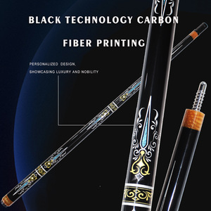 Queue de billard en fibre de carbone, 2 sections, pointe en peau de porc de 12,4 mm, légère, pour le jeu de la neuf balles - Product Image 5