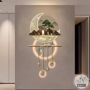 Peinture décorative pour couloir d'entrée, nouveau style chinois, nature morte à <span class=keywords><strong>neuf</strong></span> poissons - Product Image 5