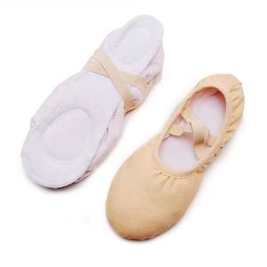 <span class=keywords><strong>Zapatillas</strong></span> de <span class=keywords><strong>Ballet</strong></span> de Lona Cómodas y de Venta Caliente con Forro de Algodón y Suela de PU, Zapatos de Bailarina de Suela Suave para Niñas - Product Image 4