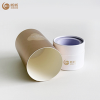 Tube en carton recyclé rond pour cosmétiques, boîte cylindrique pour outils de maquillage, parfum, bougie, emballage d'huiles essentielles